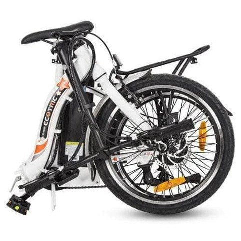 Ecotric Starfish Portable and Folding Electric Bike - White | UL Certified