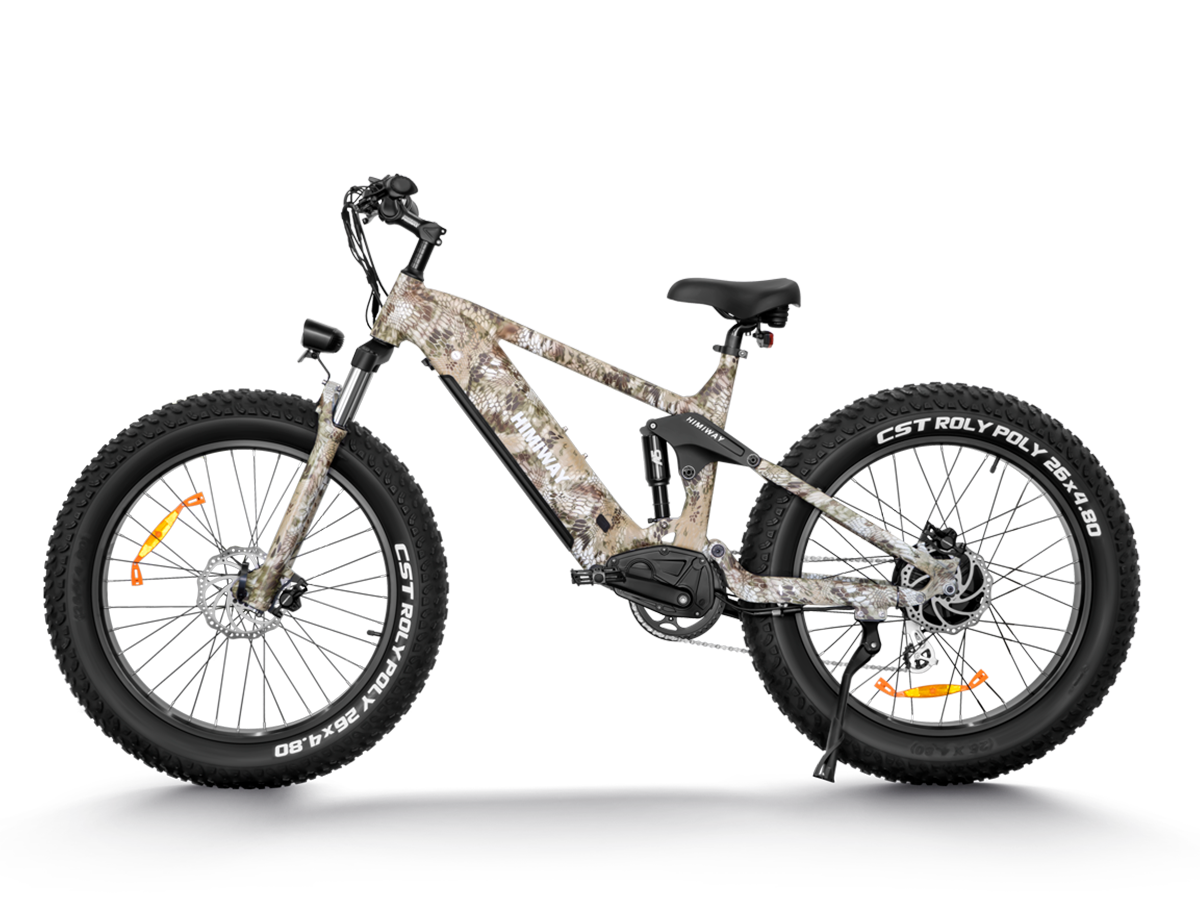 Himiway D7 (Cobra) 48V 1000W Hub Motor 20 MPH Full Suspension Electric Mountain Bike