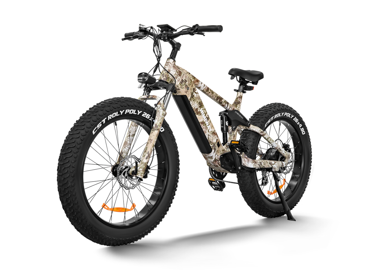 Himiway D7 (Cobra) 48V 1000W Hub Motor 20 MPH Full Suspension Electric Mountain Bike