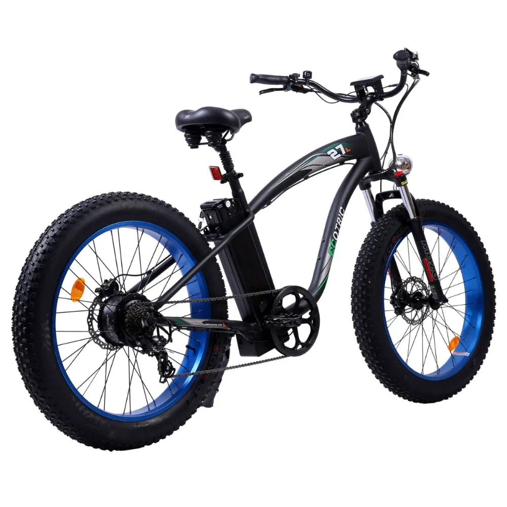 Ecotric Hammer Fat Tire Electric Bike - Blue