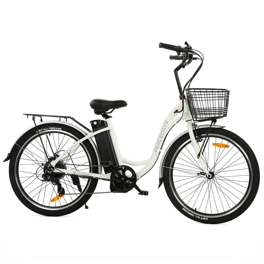 Ecotric Peacedove Electric City Bike - White