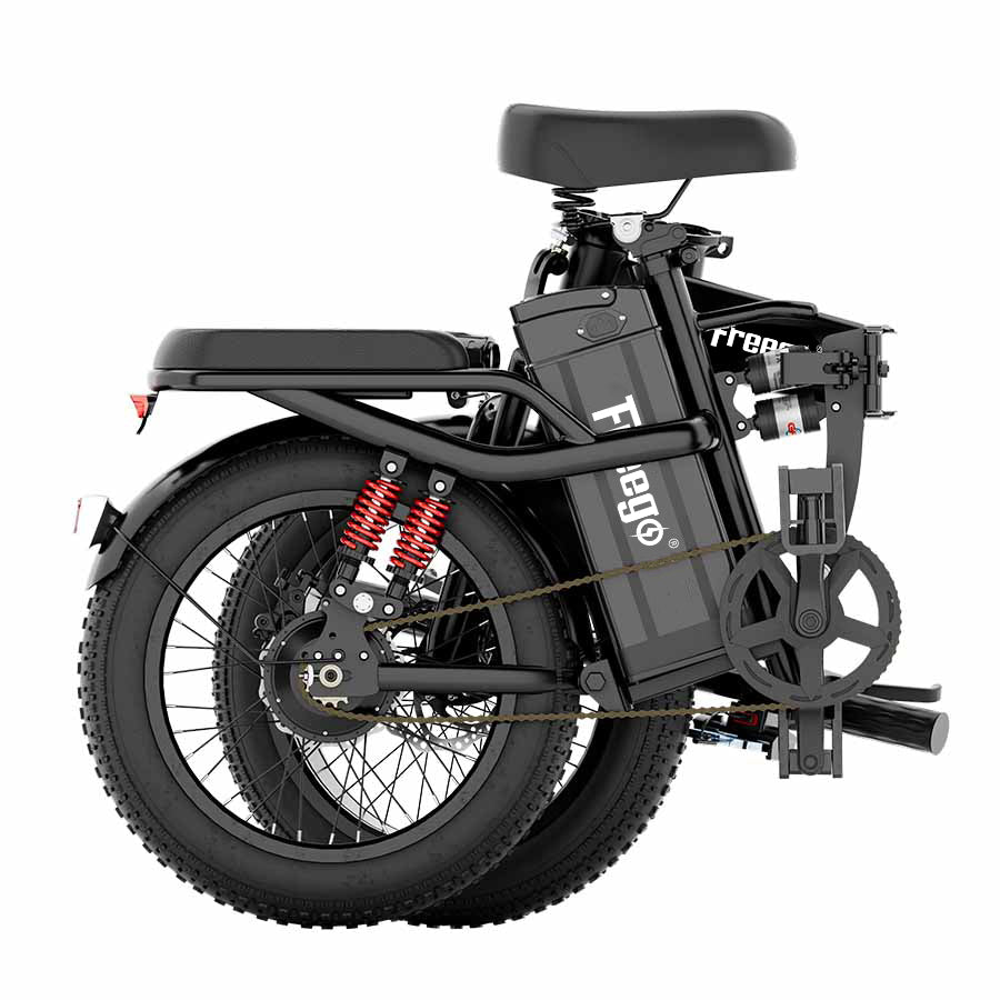 Freego T1 Foldable Electric Bike 20AH Battery with 16"×3.0" Tire