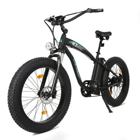 Ecotric Hammer Fat Tire Electric Bike - Matte Black