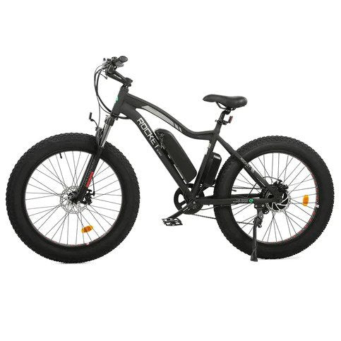 Ecotric Rocket 26" Fat Tire Electric Bike - Matte Black | UL Certified