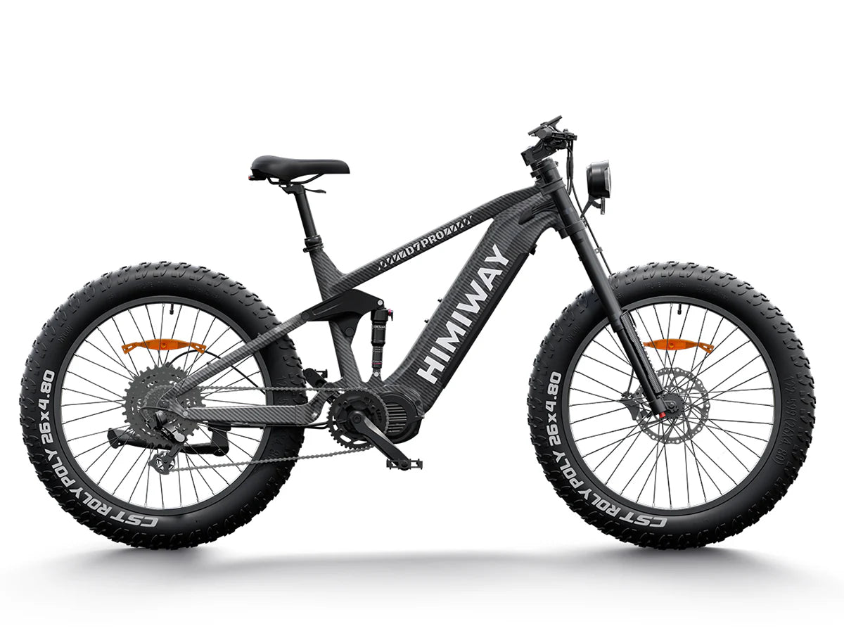 Himiway D7 Pro (Cobra Pro) 1000W Mid-Drive Motor 28 MPH 80 Miles 26" x 4.8" Super Fat Tire Electric Bike