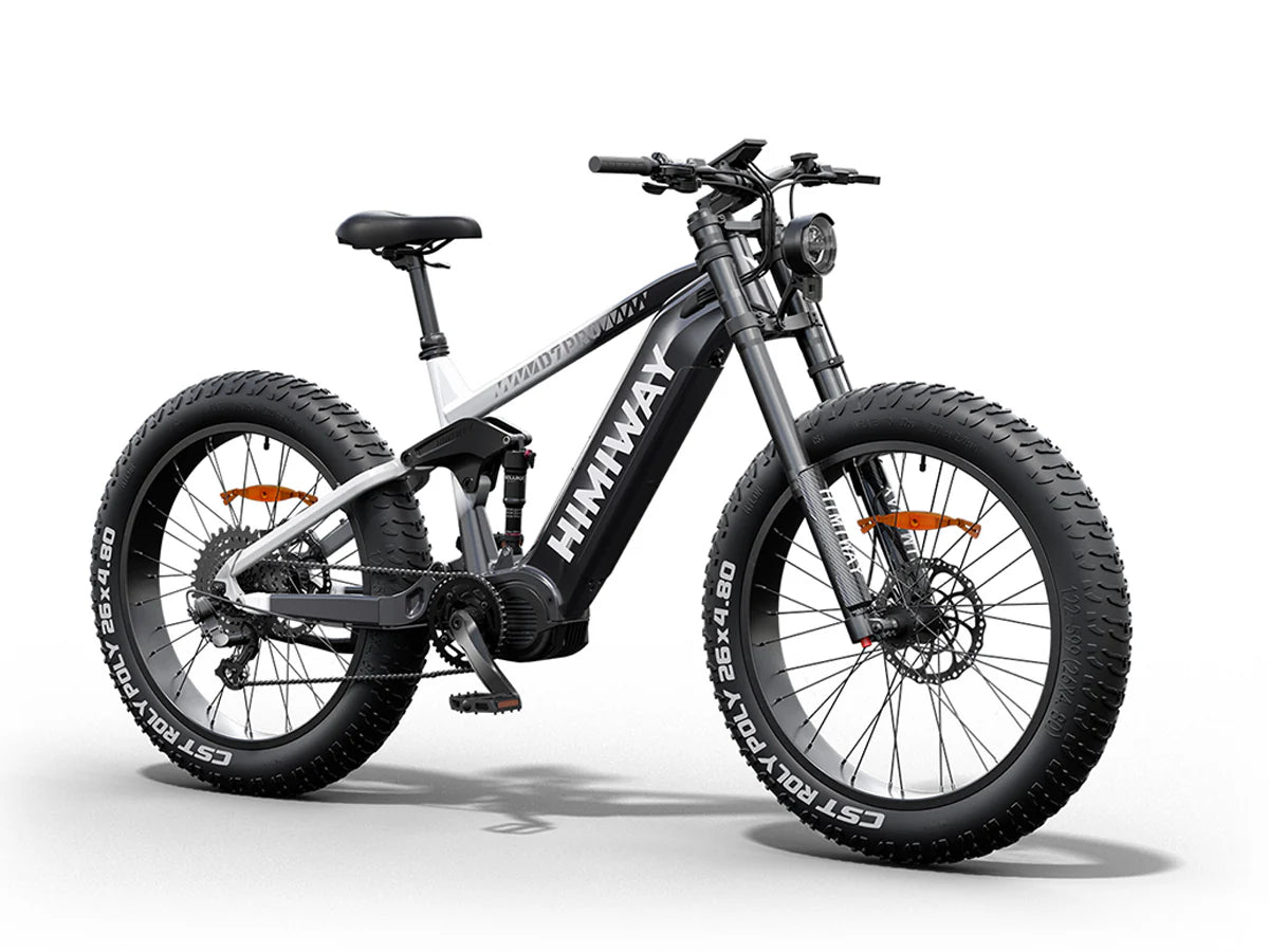 Himiway D7 Pro (Cobra Pro) 1000W Mid-Drive Motor 28 MPH 80 Miles 26" x 4.8" Super Fat Tire Electric Bike